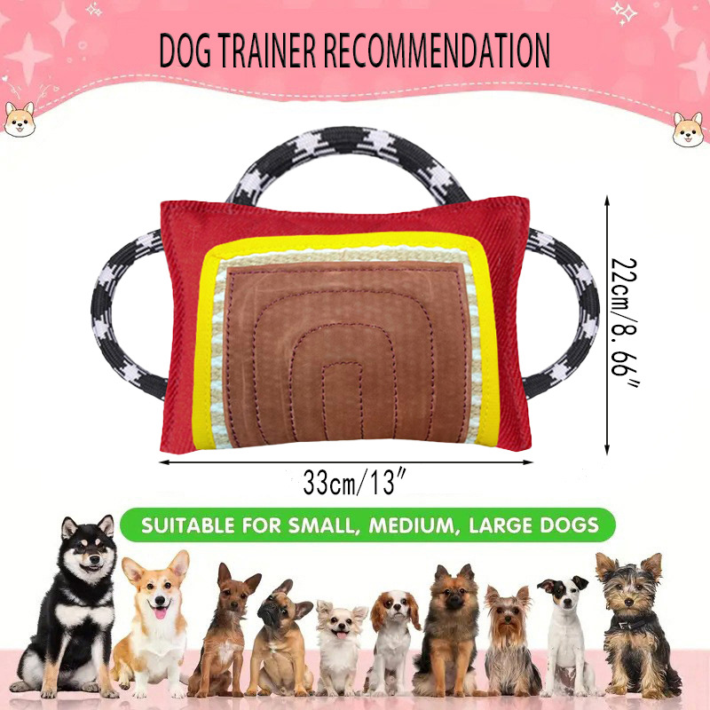 Heavy Equipment Working - Zware, duurzame hondenspeelgoedkussen voor grote honden,