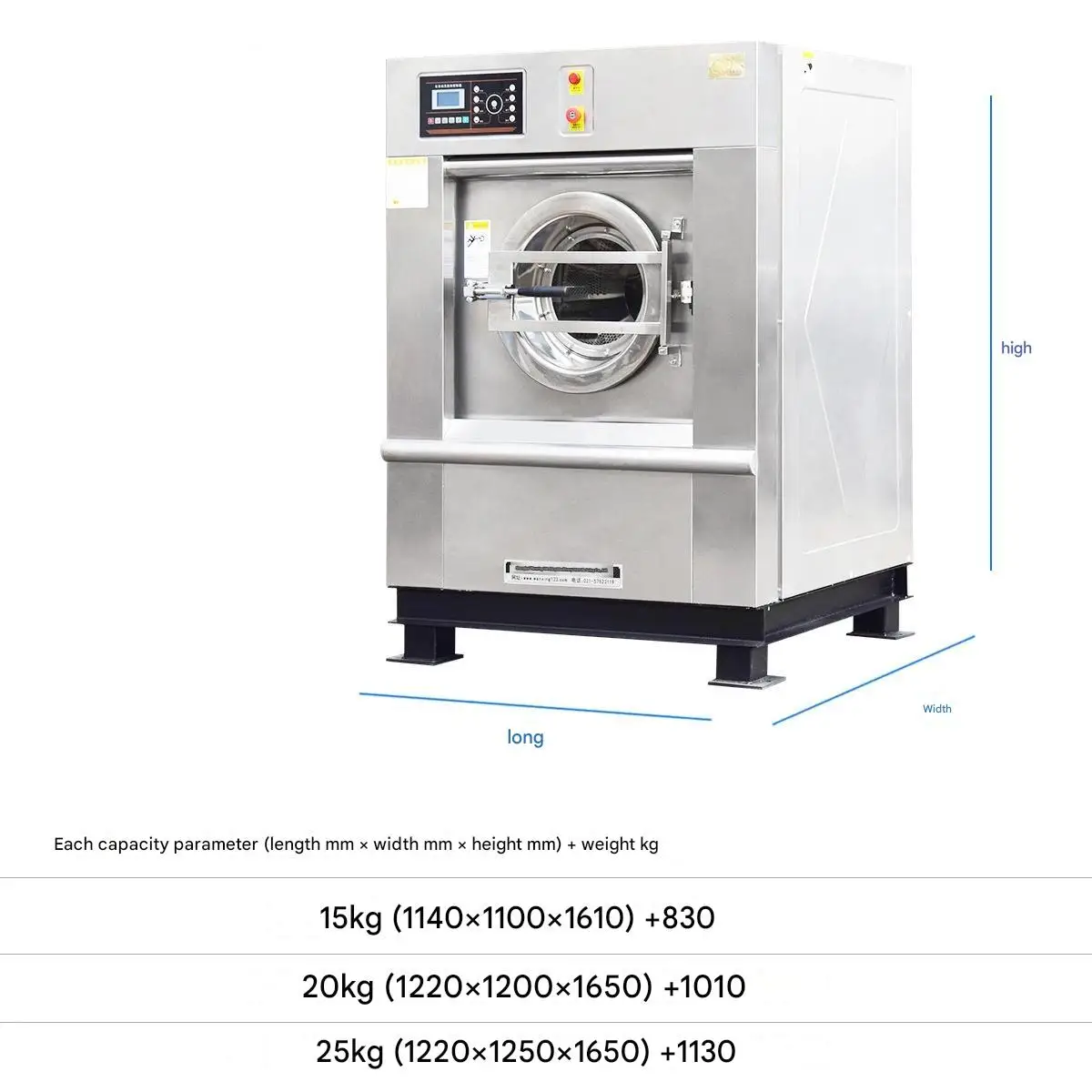 Heavy Equipment Washing - Zware 100KG Industriële Wasmachine Extractor Strijken