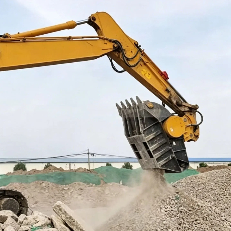 Heavy Equipment Attachments - Hydraulische betonkruimelbak voor steenbrekers, sloophulpstuk voor
