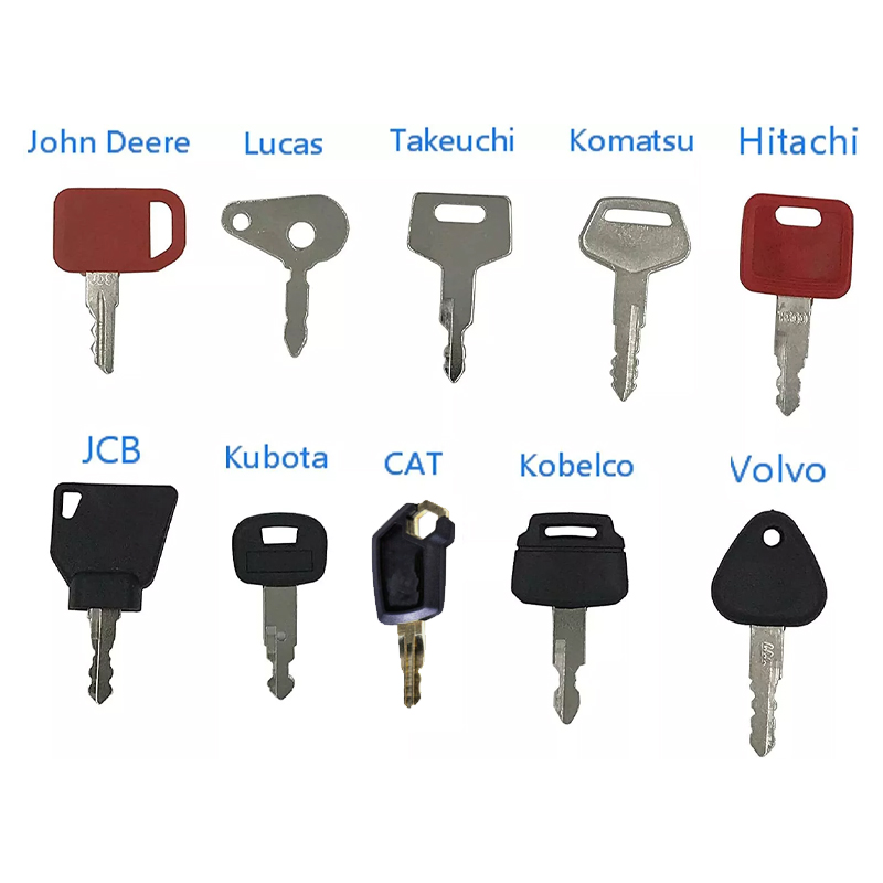 Heavy Equipment Keys Master Set - 10-delige hoofdsleutelontstekingsset voor landbouw- en zware