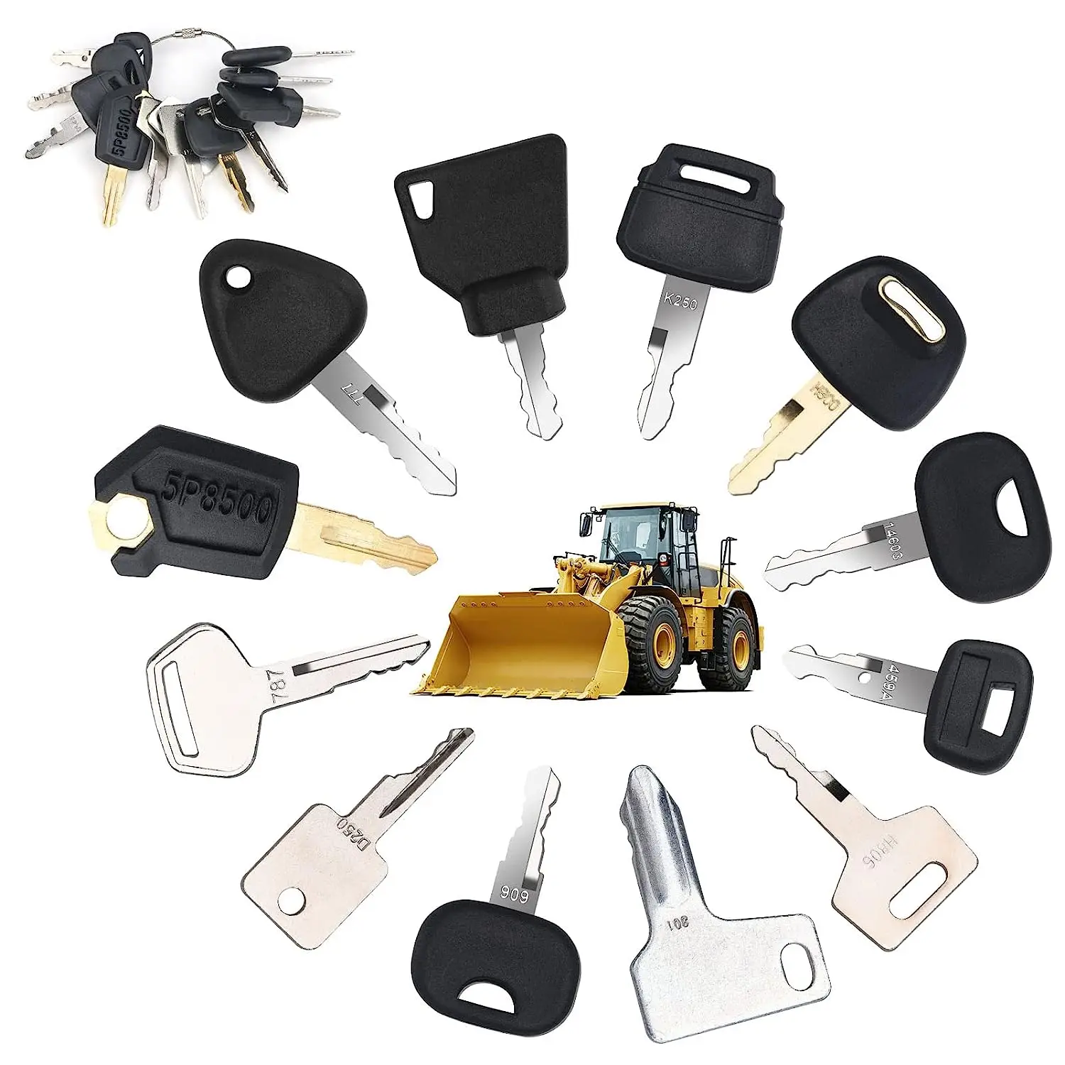 Heavy Equipment Hitachi - 12 Sleutels Zware Bouwmachines Startonderdelen Sleutel