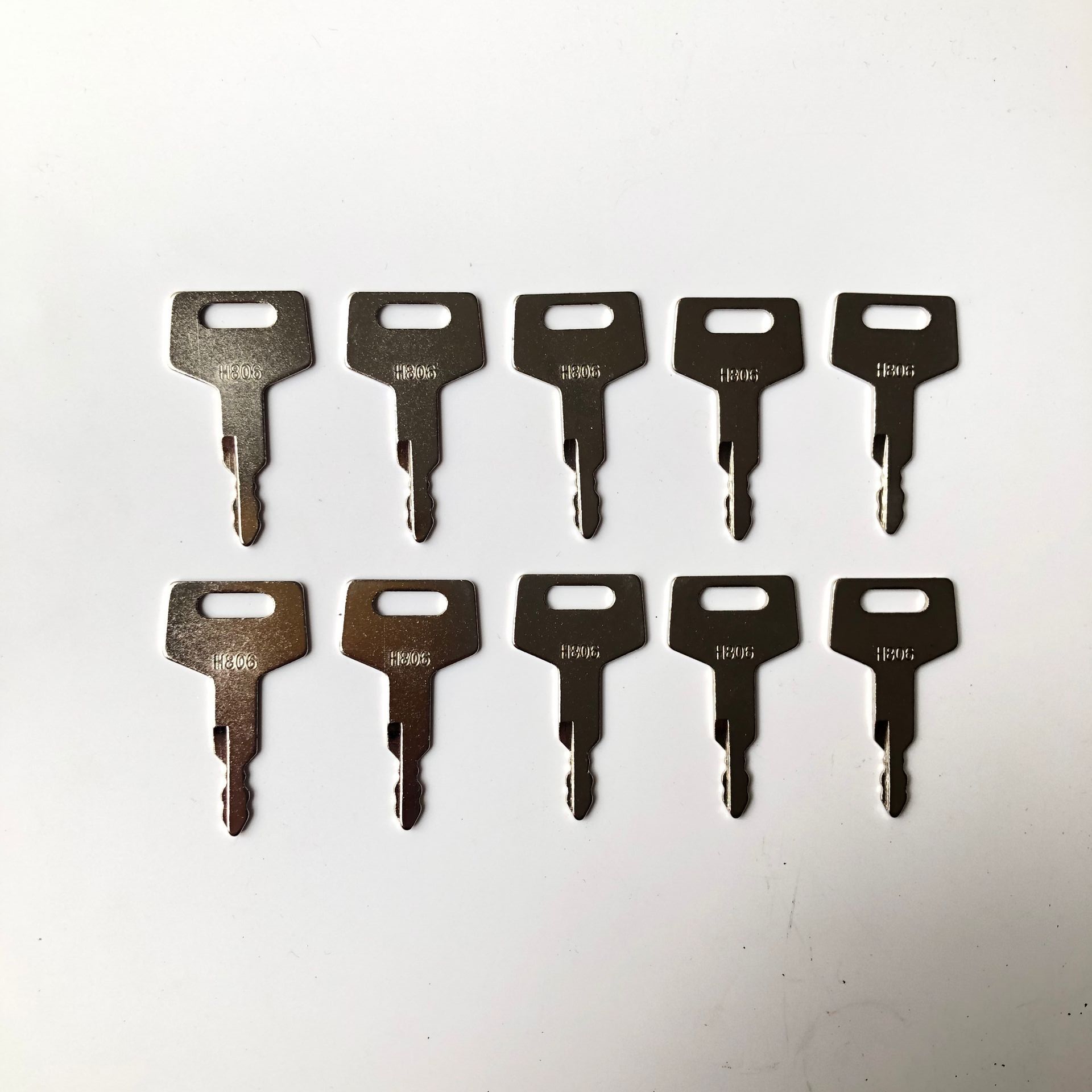 Heavy Equipment Keys Master Set - 10PCS H806 Sleutel voor Takeuchi Graafmachine