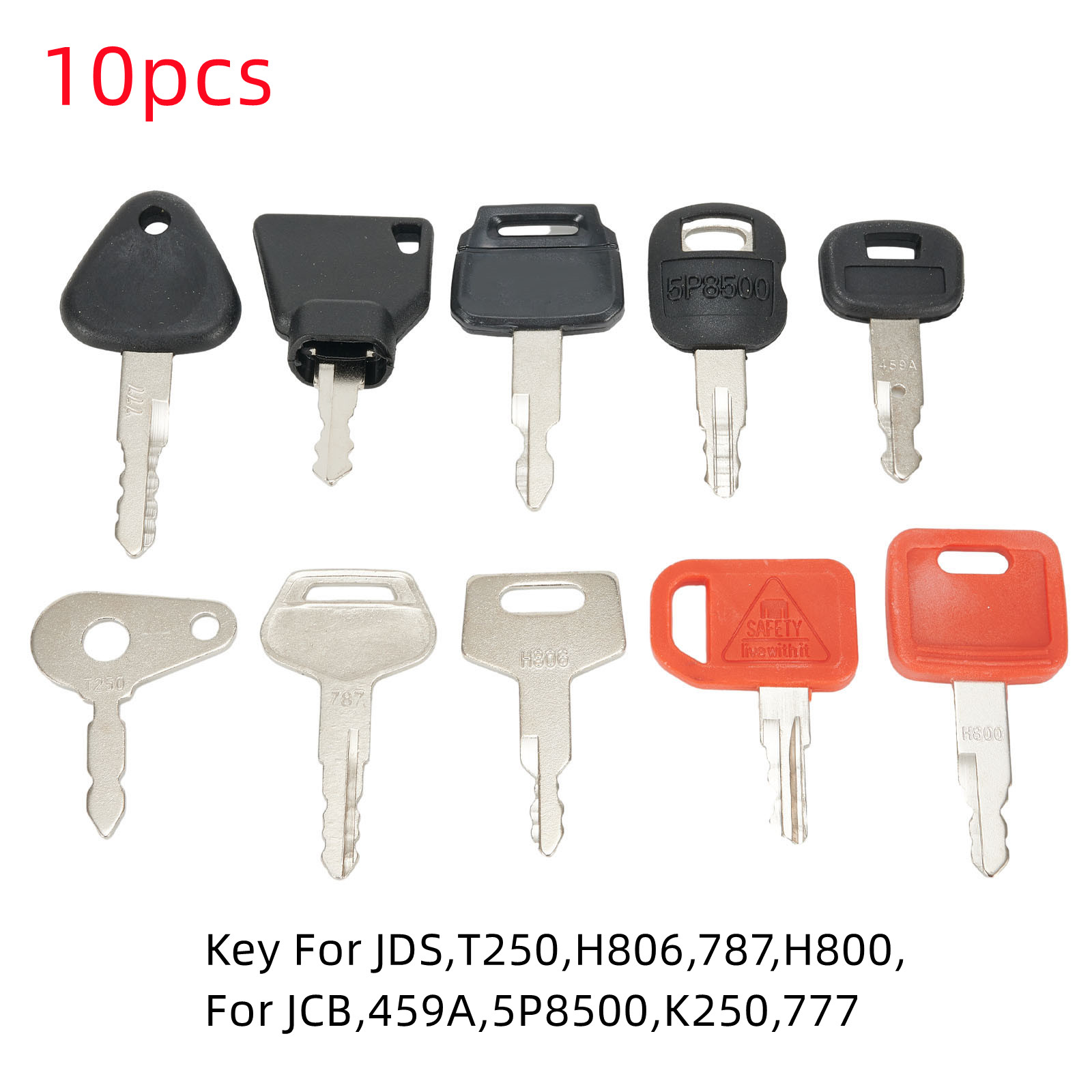 Heavy Equipment Keys Master Set - 10 Key Set Master Key Contactset