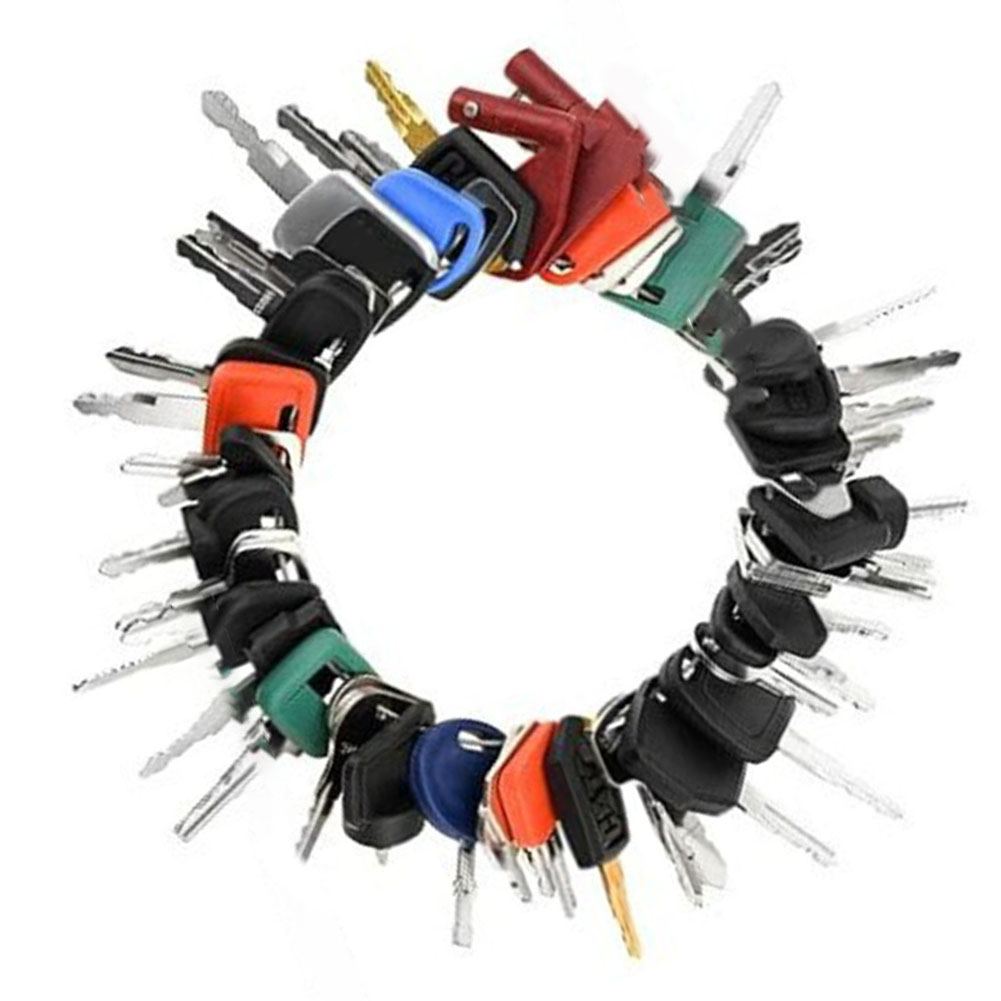Heavy Equipment Keys Master Set - 50 stuks sleutelset voor zwaar materieel,