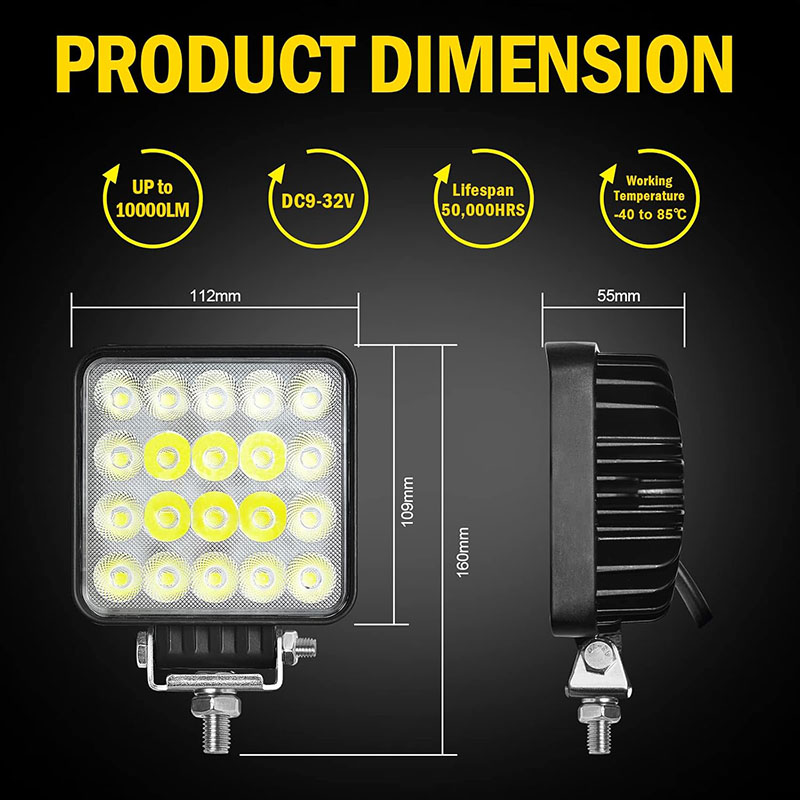 1PC 60W Voertuig Werklamp Spot - Heavy Equipment Working recensie en prijs