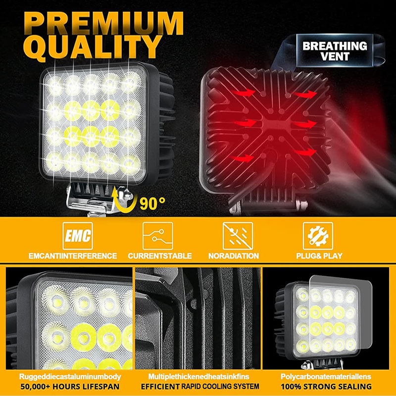 1PC 60W Voertuig Werklamp Spot - Heavy Equipment Working recensie en prijs