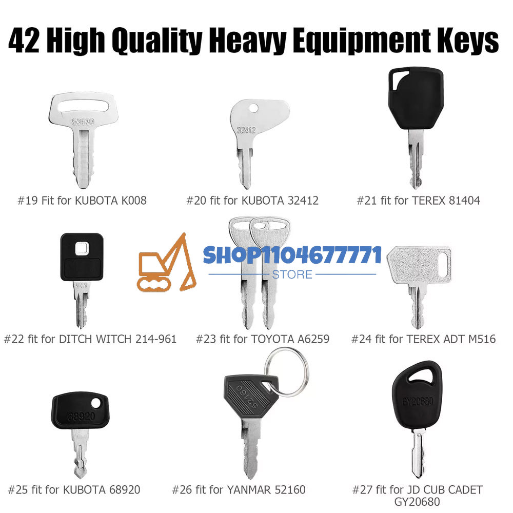 42 Sleutels Zware Apparatuur B - Heavy Equipment Keys Master Set recensie en prijs