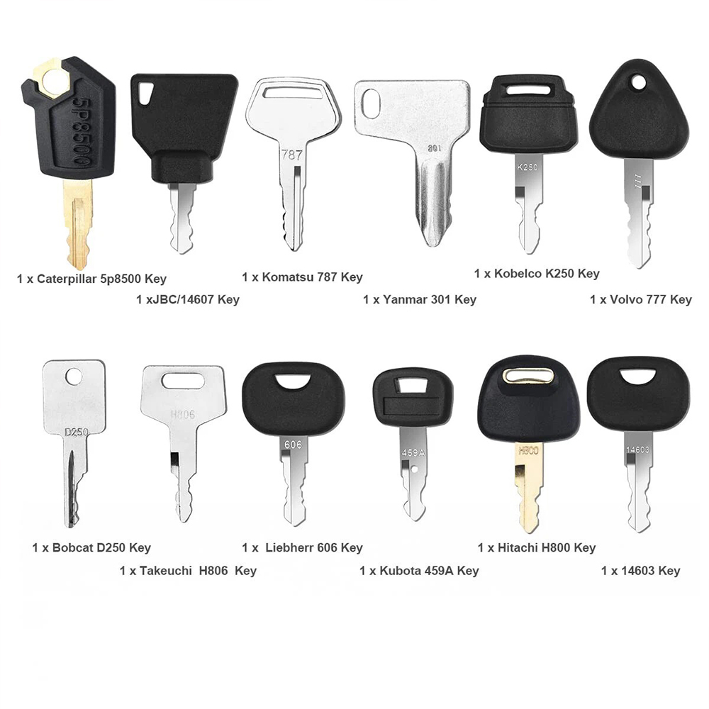 12 Stuks Zware Apparatuur Bouw - Heavy Equipment Keys Master Set recensie en prijs